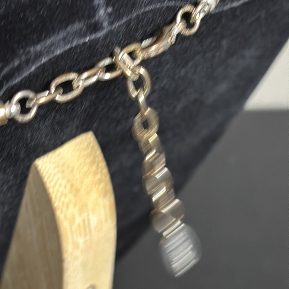 St. Thomas Silver Disk Dangle Black Leather Necklace Minimalist​​​​​​​​​​​​ - Picture 10 of 10